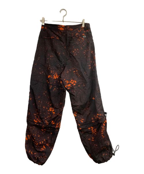 myne（マイン）myne (マイン) ナイロンパンツ ブラック×オレンジ サイズ:Sの古着・服飾アイテム