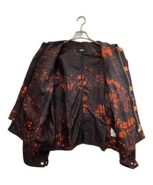 myne（マイン）myne (マイン) ナイロンブルゾン ブラック×オレンジ サイズ:Mの古着・服飾アイテム