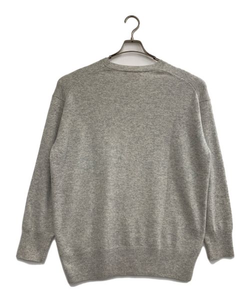 ebure（エブール）ebure (エブール) カシミヤニット ライトグレー サイズ:SIZE FREEの古着・服飾アイテム