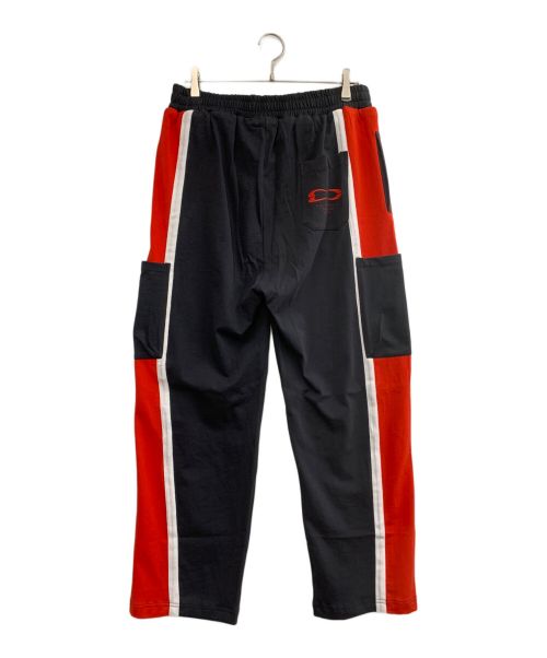 WILLY CHAVARRIA（ウィリーチャバリア）WILLY CHAVARRIA (ウィリーチャバリア) スウェットパンツ ブラック×レッド サイズ:Mの古着・服飾アイテム