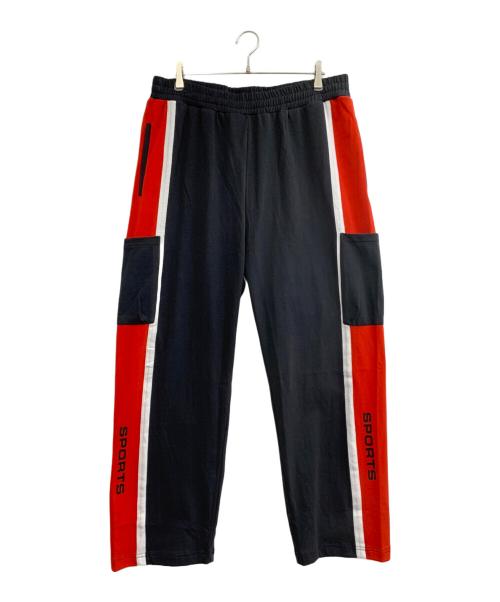 WILLY CHAVARRIA（ウィリーチャバリア）WILLY CHAVARRIA (ウィリーチャバリア) スウェットパンツ ブラック×レッド サイズ:XLの古着・服飾アイテム
