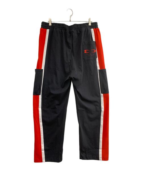 WILLY CHAVARRIA（ウィリーチャバリア）WILLY CHAVARRIA (ウィリーチャバリア) スウェットパンツ ブラック×レッド サイズ:XLの古着・服飾アイテム