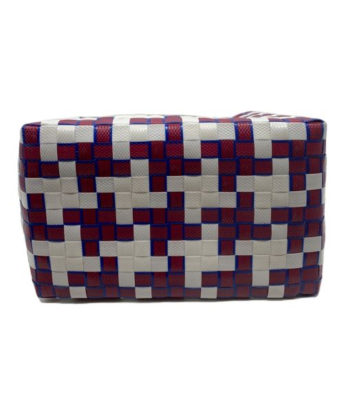 MARNI（マルニ）MARNI (マルニ) カゴバッグ レッド×ホワイトの古着・服飾アイテム