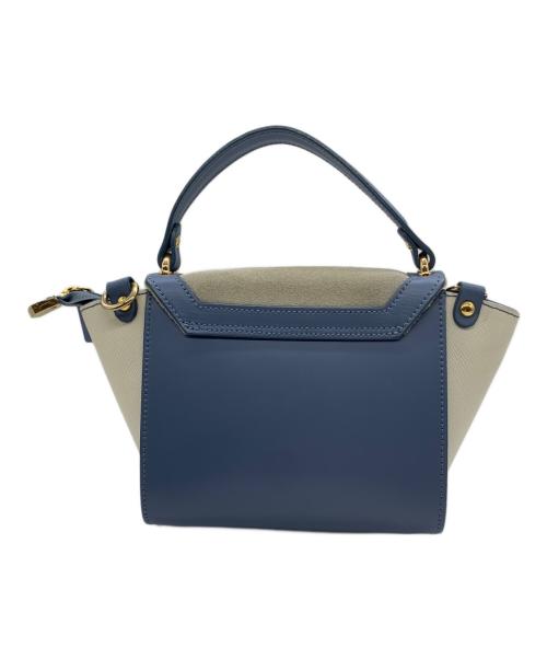 Gianni Notaro（ジャンニ ノターロ）Gianni Notaro (ジャンニ ノターロ) ショルダーバッグ アイボリー×ラベンダーの古着・服飾アイテム