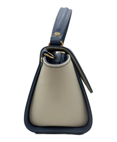 Gianni Notaro（ジャンニ ノターロ）Gianni Notaro (ジャンニ ノターロ) ショルダーバッグ アイボリー×ラベンダーの古着・服飾アイテム