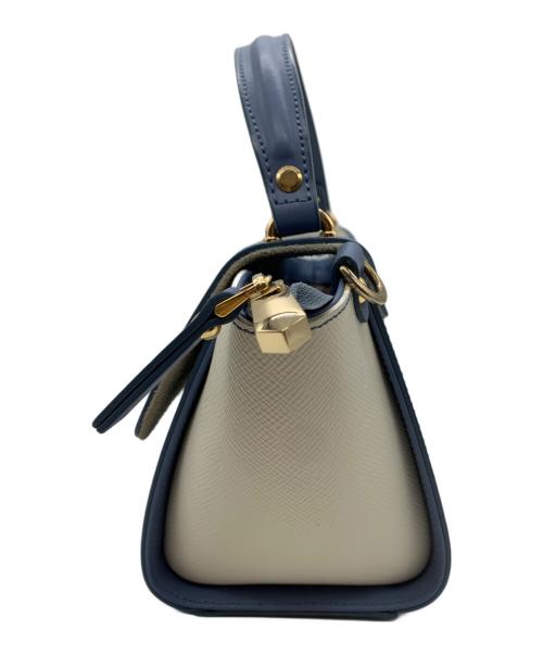 Gianni Notaro（ジャンニ ノターロ）Gianni Notaro (ジャンニ ノターロ) ショルダーバッグ アイボリー×ラベンダーの古着・服飾アイテム