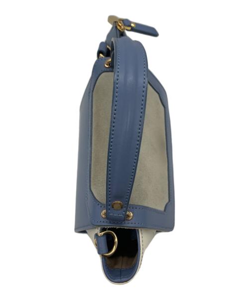 Gianni Notaro（ジャンニ ノターロ）Gianni Notaro (ジャンニ ノターロ) ショルダーバッグ アイボリー×ラベンダーの古着・服飾アイテム