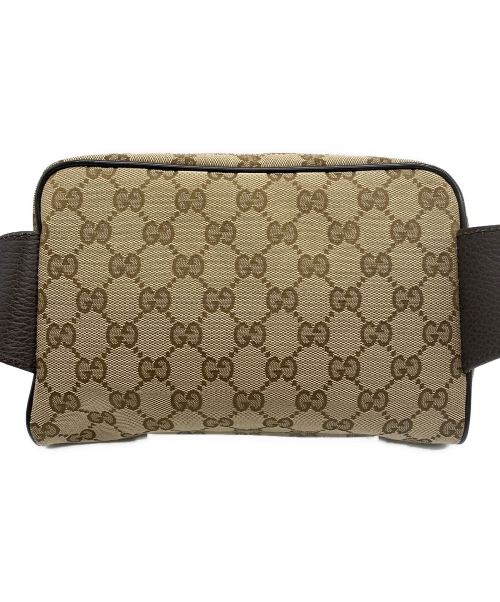 GUCCI（グッチ）GUCCI (グッチ) ウエストバッグ ベージュ×ブラウンの古着・服飾アイテム