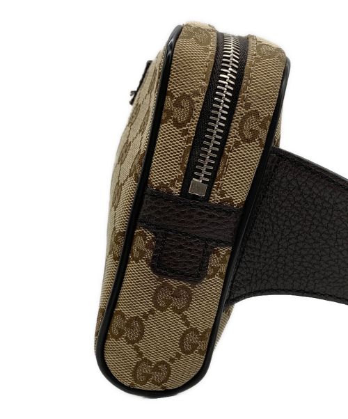 GUCCI（グッチ）GUCCI (グッチ) ウエストバッグ ベージュ×ブラウンの古着・服飾アイテム