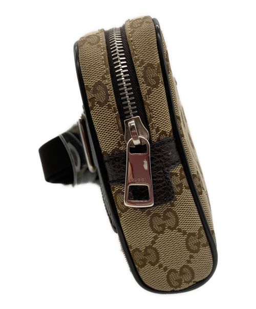 GUCCI（グッチ）GUCCI (グッチ) ウエストバッグ ベージュ×ブラウンの古着・服飾アイテム