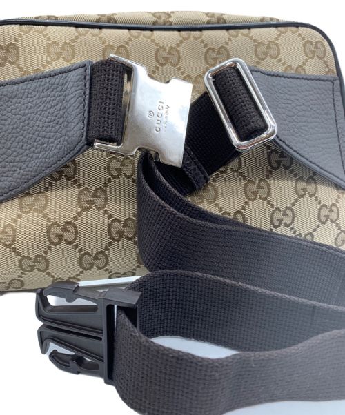 GUCCI（グッチ）GUCCI (グッチ) ウエストバッグ ベージュ×ブラウンの古着・服飾アイテム