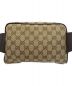 GUCCI (グッチ) ウエストバッグ ベージュ×ブラウン：61000円