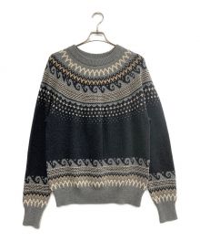 YANUK（ヤヌーク）の古着「ニット」｜グレー×ブラック