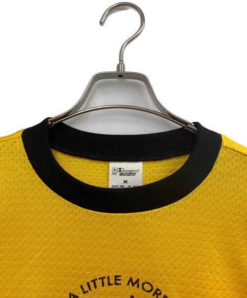 Champion（チャンピオン）Champion (チャンピオン) Danielle Guizio 長袖メッシュカットソー イエロー サイズ:Mの古着・服飾アイテム