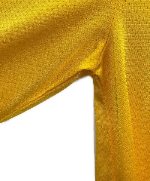 Champion（チャンピオン）Champion (チャンピオン) Danielle Guizio 長袖メッシュカットソー イエロー サイズ:Mの古着・服飾アイテム