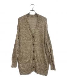 RIVE DROITE（リヴドロワ）の古着「サイドスリット2WAY カーディガン」｜ベージュ×ブラウン