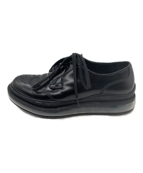 PRADA（プラダ）PRADA (プラダ) エアソールウィングチップシューズ ブラック サイズ:8の古着・服飾アイテム