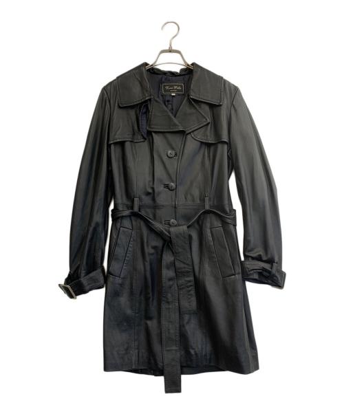 VERA PELLE（ベラペレ）VERA PELLE (ベラペレ) レザーコート ブラック サイズ:40の古着・服飾アイテム