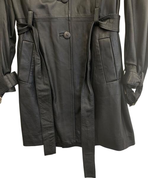 VERA PELLE（ベラペレ）VERA PELLE (ベラペレ) レザーコート ブラック サイズ:40の古着・服飾アイテム