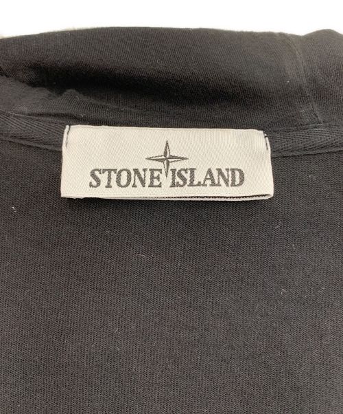 STONE ISLAND（ストーンアイランド）STONE ISLAND (ストーンアイランド) 刺繍ロゴジップパーカー ブラック サイズ:3XLの古着・服飾アイテム