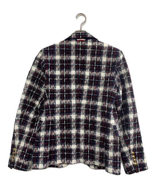 MONCLER GAMME BLEU（モンクレール ガム ブルー）MONCLER GAMME BLEU (モンクレール ガム ブルー) ウールジャケット ネイビー×ホワイトの古着・服飾アイテム
