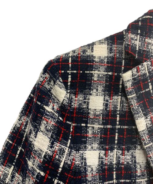 MONCLER GAMME BLEU（モンクレール ガム ブルー）MONCLER GAMME BLEU (モンクレール ガム ブルー) ウールジャケット ネイビー×ホワイトの古着・服飾アイテム