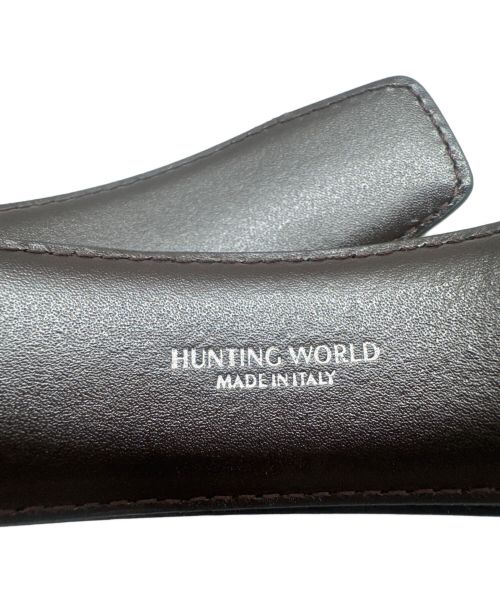HUNTING WORLD（ハンティングワールド）HUNTING WORLD (ハンティングワールド) バックルベルト ブラックの古着・服飾アイテム
