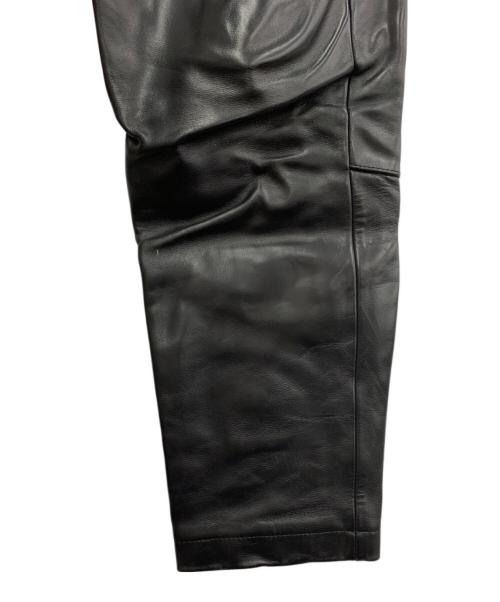 Wind Armor（ウィンドアーマー）Wind Armor (ウィンドアーマー) レザーパンツ ブラック サイズ:73の古着・服飾アイテム