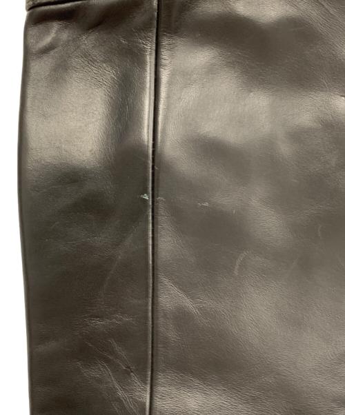 Wind Armor（ウィンドアーマー）Wind Armor (ウィンドアーマー) レザーパンツ ブラック サイズ:73の古着・服飾アイテム