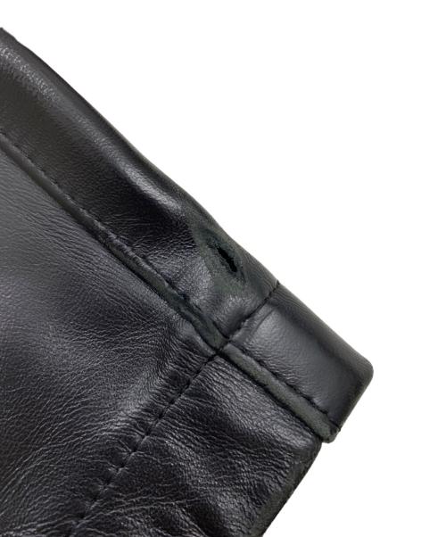 Wind Armor（ウィンドアーマー）Wind Armor (ウィンドアーマー) レザーパンツ ブラック サイズ:73の古着・服飾アイテム