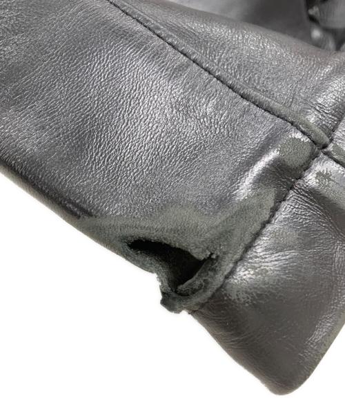 Wind Armor（ウィンドアーマー）Wind Armor (ウィンドアーマー) レザーパンツ ブラック サイズ:73の古着・服飾アイテム