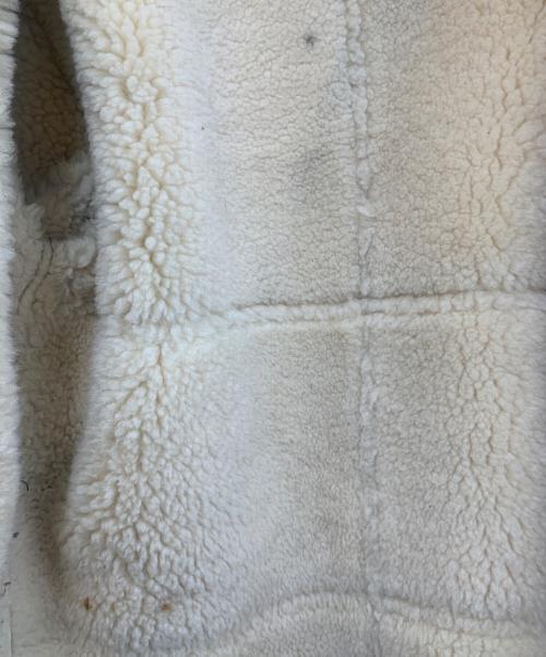 STRATH CONAR（ストラスコナー）STRATH CONAR (ストラスコナー) ムートンジャケット ブラウン×ベージュ サイズ:Mの古着・服飾アイテム