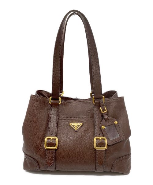 PRADA（プラダ）PRADA (プラダ) トートバッグ ブラウンの古着・服飾アイテム