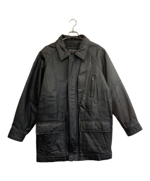 wilsons（ウィルソンズ）wilsons (ウィルソンズ) レザージャケット ブラック サイズ:Sの古着・服飾アイテム