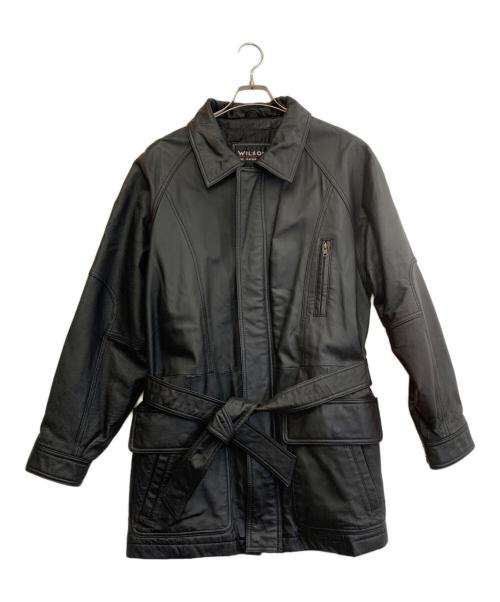 wilsons（ウィルソンズ）wilsons (ウィルソンズ) レザージャケット ブラック サイズ:Sの古着・服飾アイテム