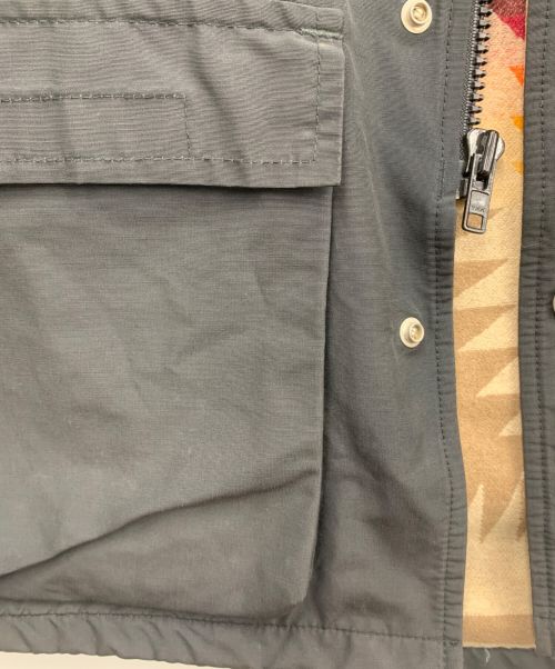 SIERRA DESIGNS（シエラデザインズ）SIERRA DESIGNS (シエラデザインズ) PENDLETON (ペンドルトン) マウンテンパーカー ブラック×ブラウン サイズ:Mの古着・服飾アイテム