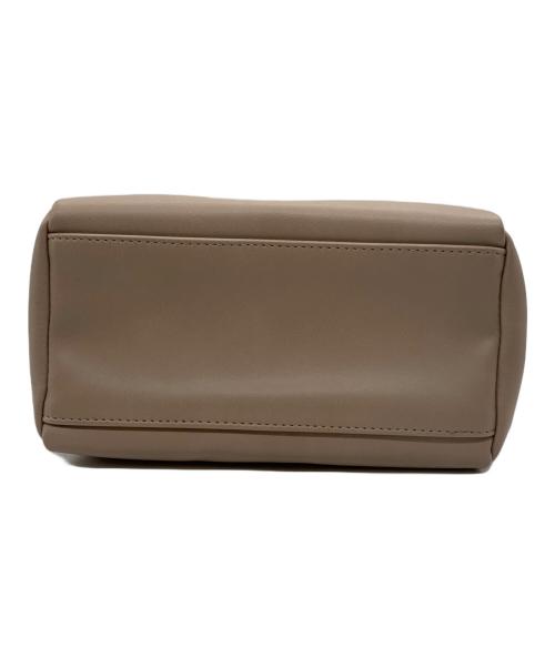 MARY QUANT（マリークヮント）MARY QUANT (マリークヮント) 巾着ショルダーバッグ ベージュ×ブラウンの古着・服飾アイテム