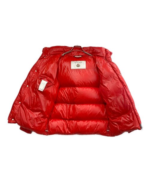 MONCLER（モンクレール）MONCLER (モンクレール) VALENTINO (ヴァレンティノ) ダウンジャケット レッド サイズ:46の古着・服飾アイテム