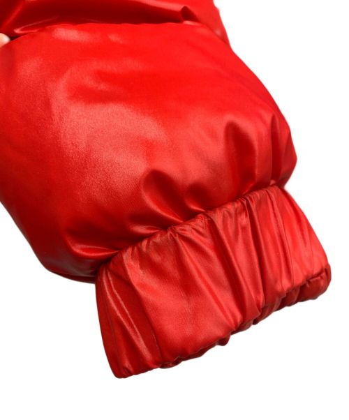 MONCLER（モンクレール）MONCLER (モンクレール) VALENTINO (ヴァレンティノ) ダウンジャケット レッド サイズ:46の古着・服飾アイテム