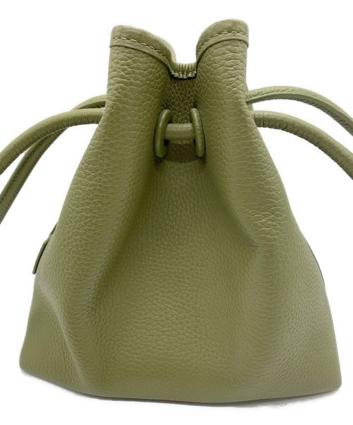 VASIC（ヴァジック）VASIC (ヴァジック) 巾着ハンドバッグ カーキの古着・服飾アイテム