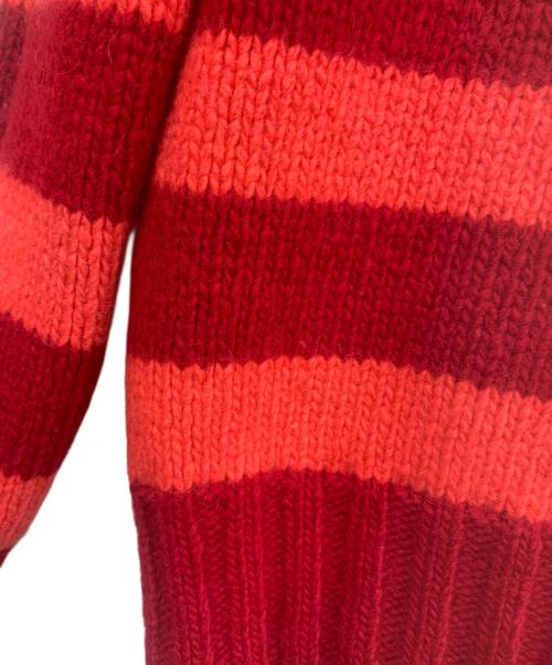 tricot COMME des GARCONS（トリココムデギャルソン）tricot COMME des GARCONS (トリココムデギャルソン) ボーダーニット レッド×ピンク サイズ:不明の古着・服飾アイテム