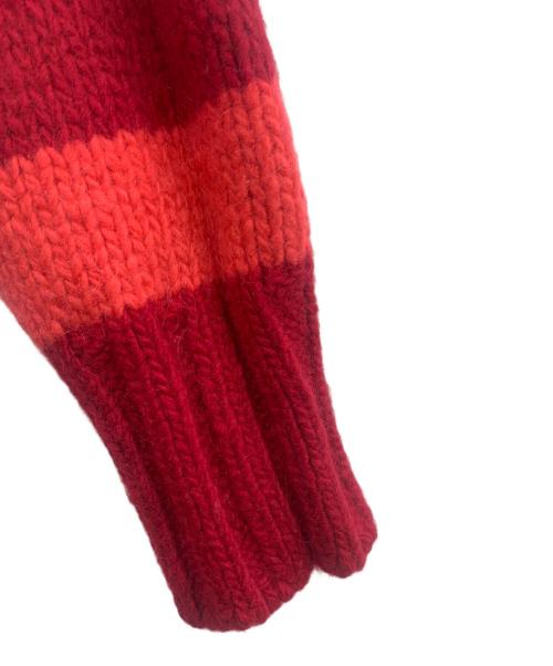 tricot COMME des GARCONS（トリココムデギャルソン）tricot COMME des GARCONS (トリココムデギャルソン) ボーダーニット レッド×ピンク サイズ:不明の古着・服飾アイテム