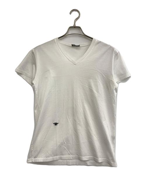 Dior（ディオール）Dior (ディオール) Bee刺繍VネックTシャツ ホワイト サイズ:Sの古着・服飾アイテム