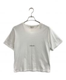 Saint Laurent Paris（サンローランパリ）の古着「ロゴプリントTシャツ」｜ホワイト