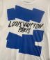 中古・古着 LOUIS VUITTON (ルイ ヴィトン) グラフィックロゴTシャツ ホワイト×ブルー サイズ:S：23000円