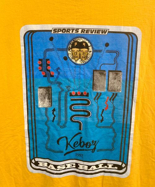 KEBOZ（ケボズ）KEBOZ (ケボズ) バックプリントTシャツ イエロー サイズ:FREEの古着・服飾アイテム