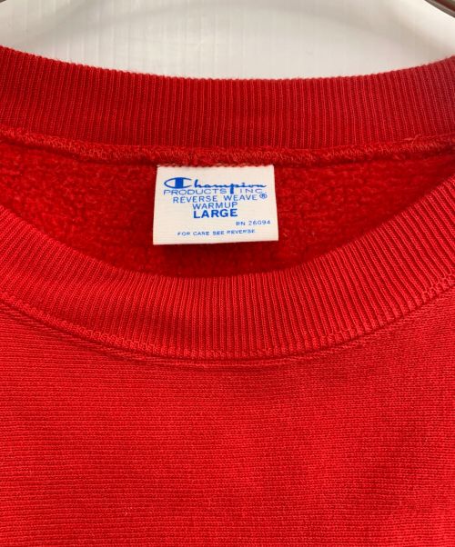 Champion（チャンピオン）Champion (チャンピオン) リバースウィーブスウェット レッド サイズ:Lの古着・服飾アイテム