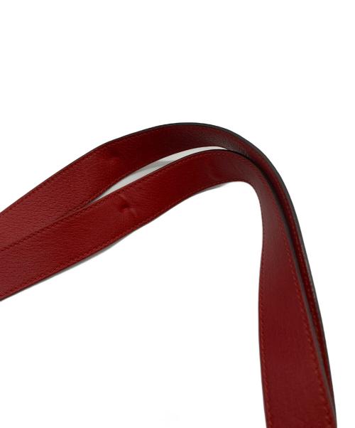 GUCCI（グッチ）GUCCI (グッチ) トリコロールストライプロゴトートバッグ レッド×ブルー×ホワイトの古着・服飾アイテム