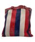 GUCCI (グッチ) トリコロールストライプロゴトートバッグ レッド×ブルー×ホワイト：38000円