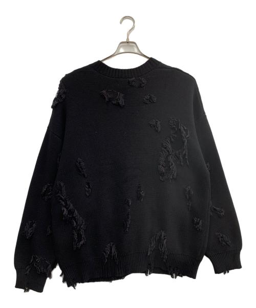 DANKE SCHON（ダンケ シェーン）DANKE SCHON (ダンケ シェーン) ダメージニットカーディガン ブラック サイズ:Fの古着・服飾アイテム